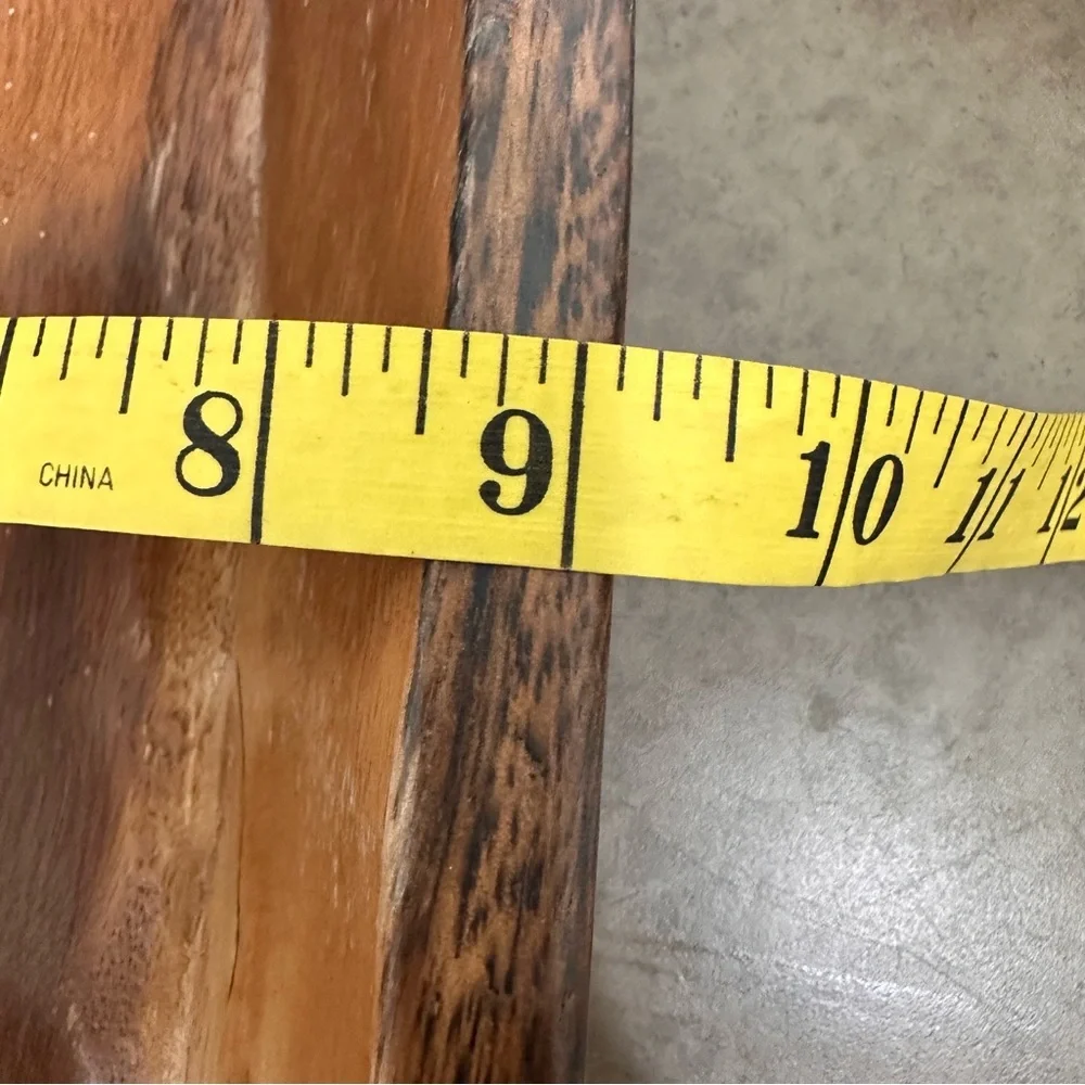 Vintage Primitive Carved Wood Dough Bowl Warm Brown Handle extra large 24 X 9”